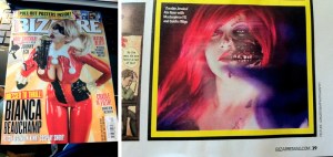 Bizarre Magazine Model Abi Rose Photographer Ginger Snap Dragon Photography