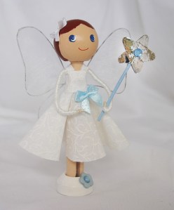 BlueBell - Clothespin Doll - Troodlecraft