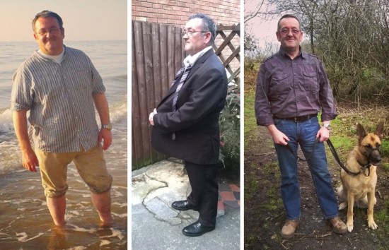 Vince's weightloss, before, during and after.... © Lisa Shambrook