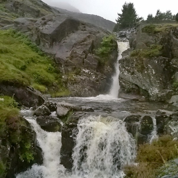 Blaenau Ffestiniog Hydro Electric Power Station Waterfalls and Slate © Lisa Shambrook