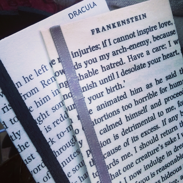 amaranth alchemy, etsy shop, bram stoker's dracula, mary shelley's frankenstein, bookmarks, bookpage bookmarks,