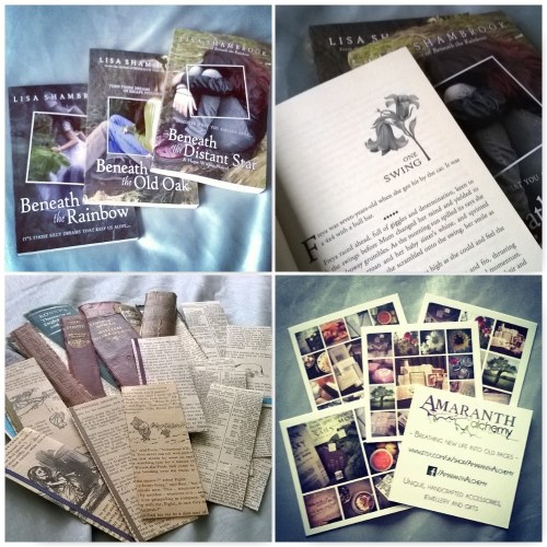 lisa shambrook books, hope within novels, amaranth alchemy, bookspine bookmarks, bookpage bookmarks,