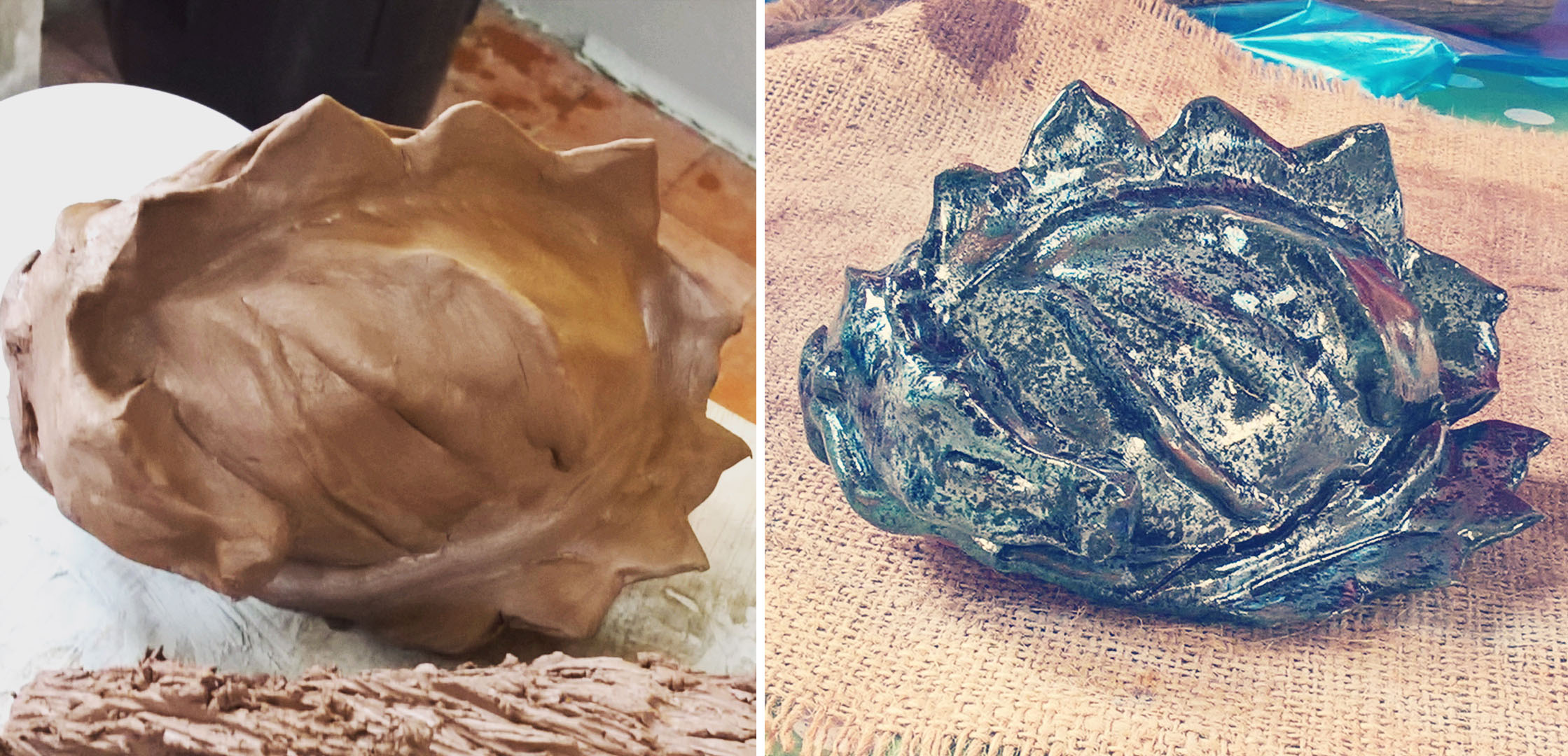 clay-and-glazed-sleeping-dragon-pinchpot-work-lisa-shambrook-greenspace-carers-sept-2016