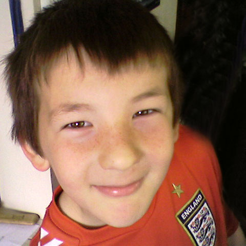 Before Dan had his hair cut.