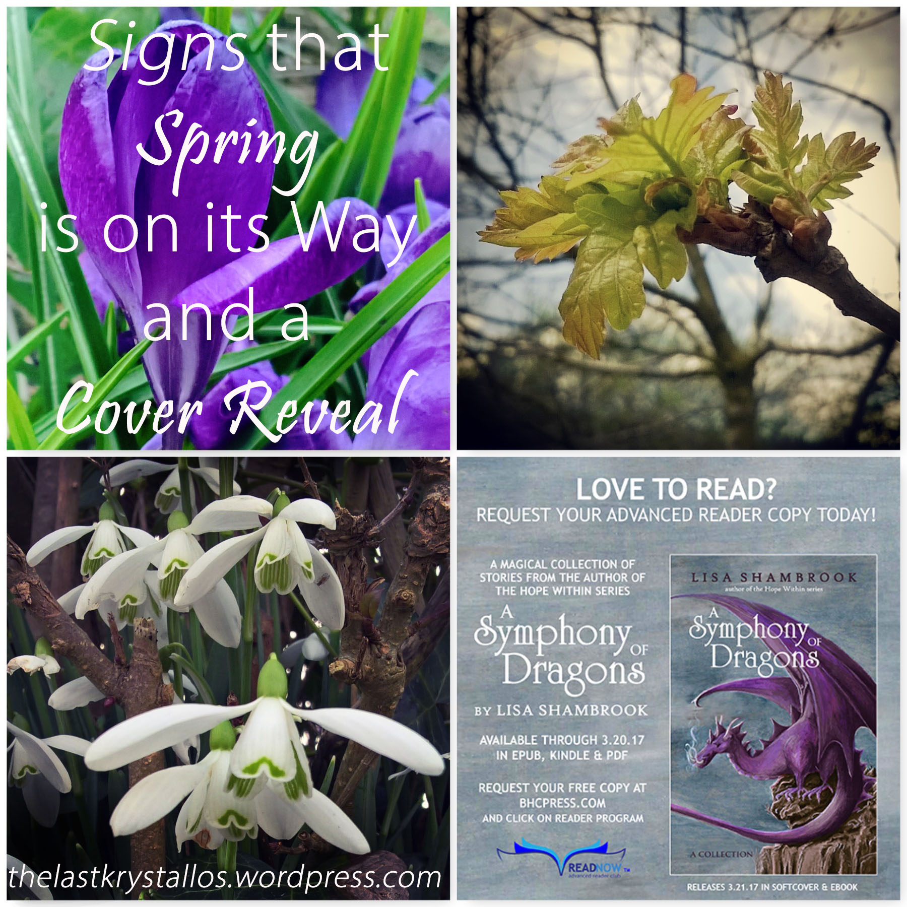 Signs that Spring is on its Way and a Cover Reveal | The Last Krystallos