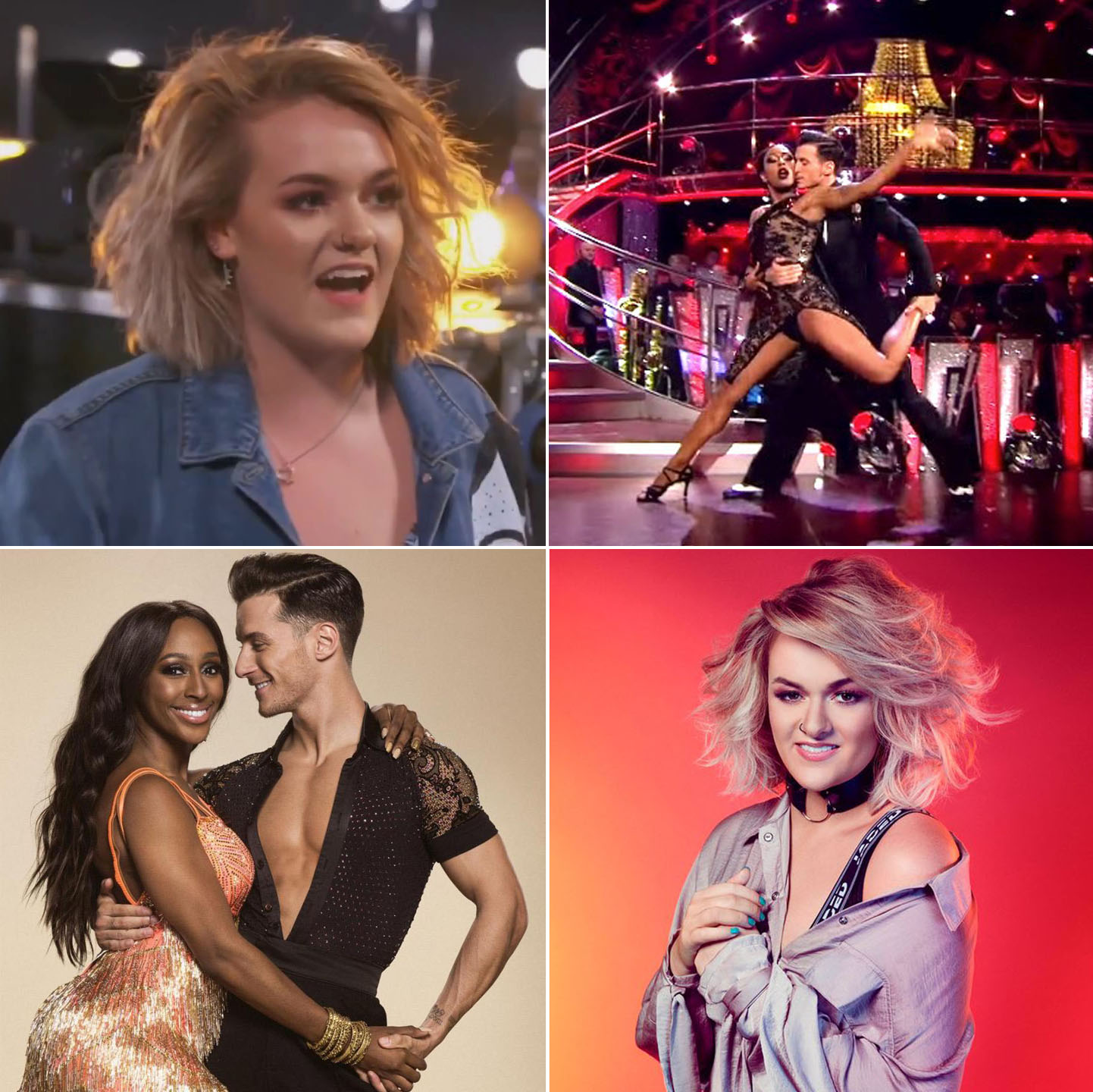 Grace Davies X-Factor Alexandra Burke Strictly 2017 Images- YouTube, BBC, PA, ITV