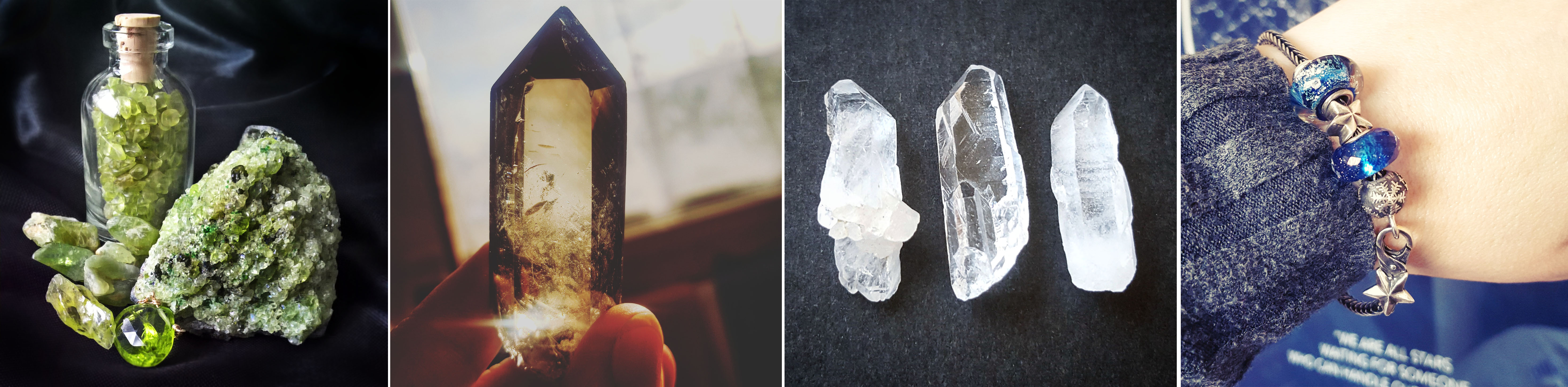 Peridot - Smoky Quartz - Clear Quartz - Trollbeads - The Last Krystallos