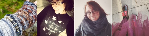 Scottish Gloves - Stargazer - Grey Scarf - Cherry Red Arcadia Dr Martens - Burgundy Tulle - The Last Krystallos