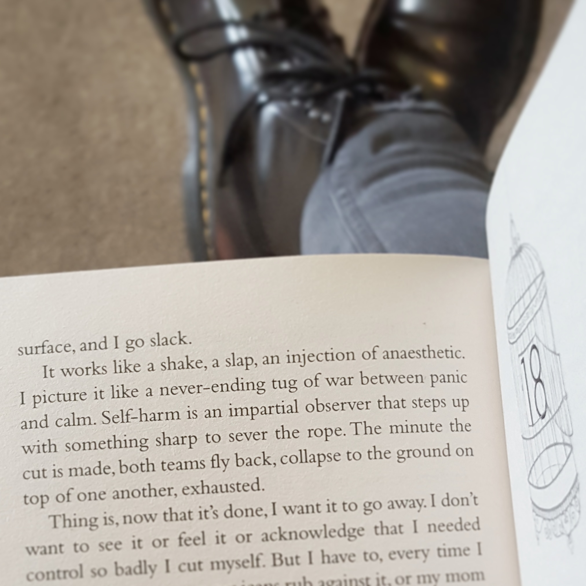 Under Rose Tainted Skies by Louise Gornall excerpt - self-harm photo Lisa Shambrook