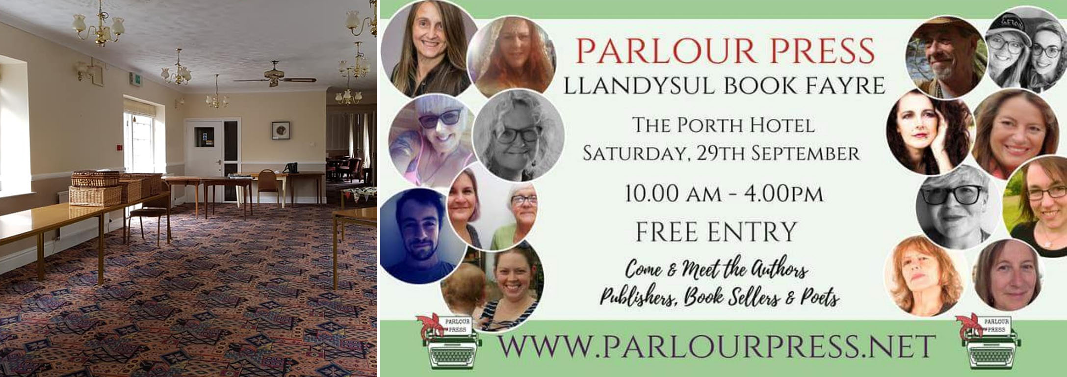 Parlour Press Book Fayre - 29th Sept - Porth Hotel, Llandysul