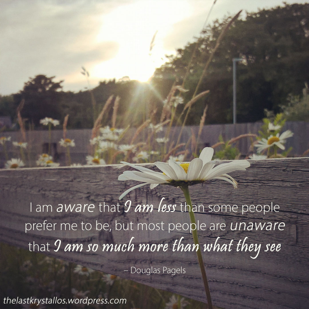 I am so much more than what they see - Douglas Pagels quote - The Last Krystallos