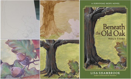 Beneath the Old Oak Painting Covers - Lisa Shambrook - The Last Krystallos