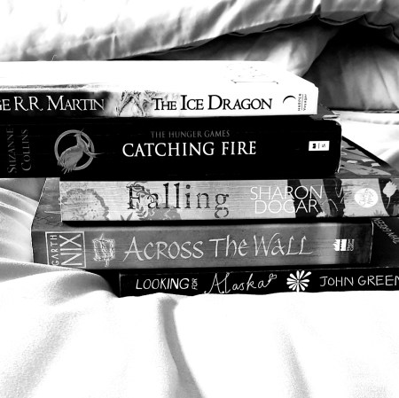 Bookspine Poetry - The Ice Dragon - Catching Fire - Falling - Across the Wall - Looking for Alaska - The Last Krystallos