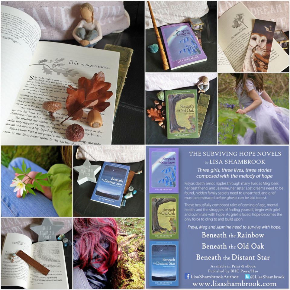 small advertising photos of the Surviving Hope novels by Lisa Shambrook