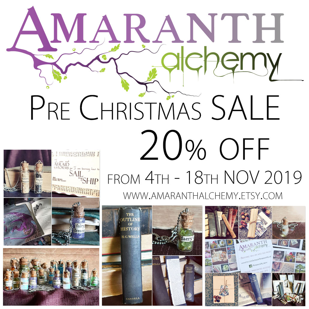 20 off Everything at Amaranth Alchemy on Etsy Christmas 2019